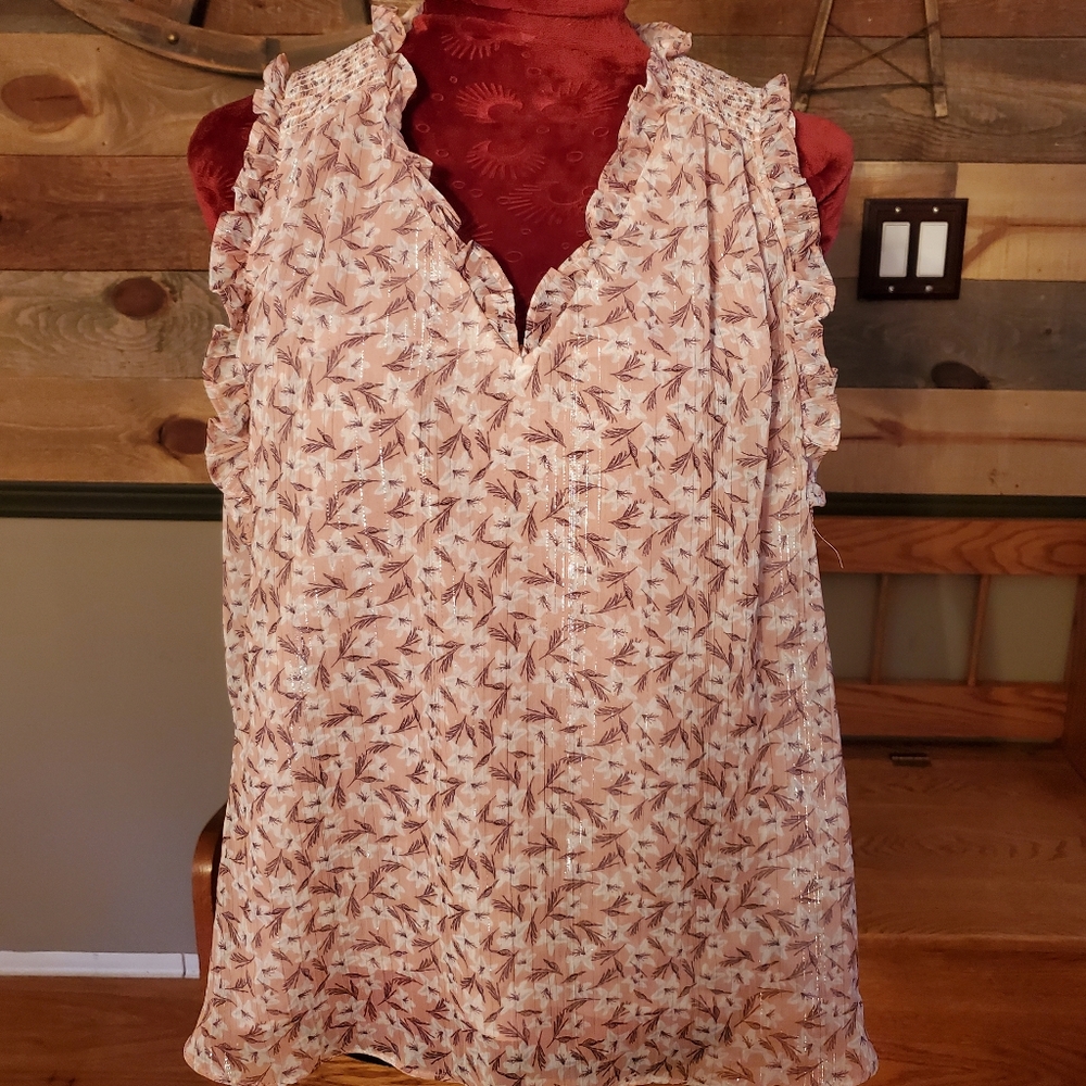 Rachel Zoe Sleeveless Floral Blouse - Picture 1 of 7